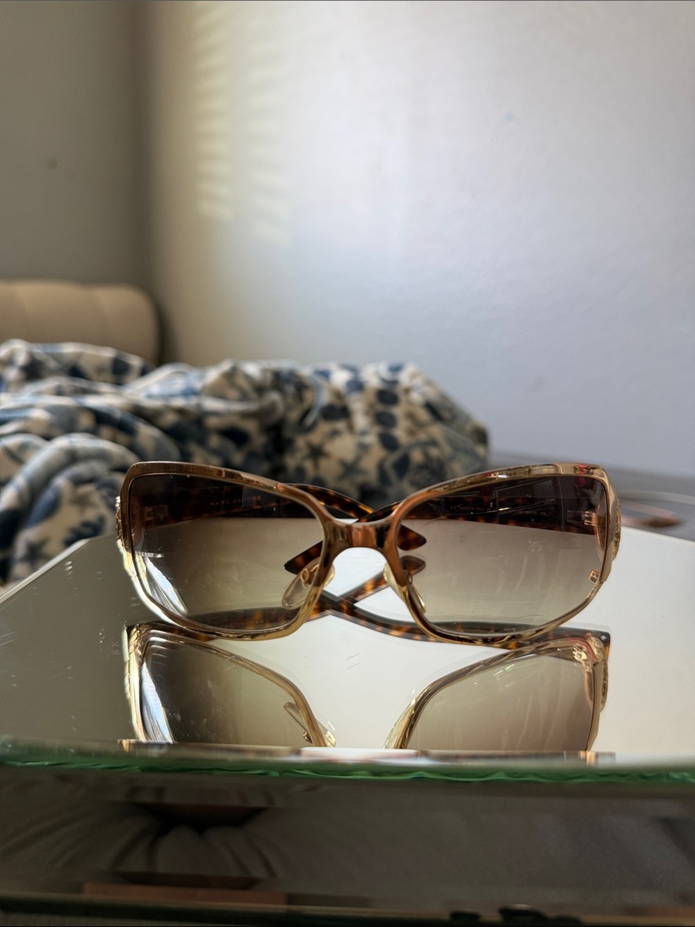Marc Jacobs Brown Tortoiseshell Gradient Lens Sunglasses